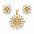 Asteria Bloom Pendant & Earring Set