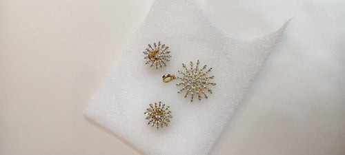 Asteria Bloom Pendant & Earring Set – real photo 1
