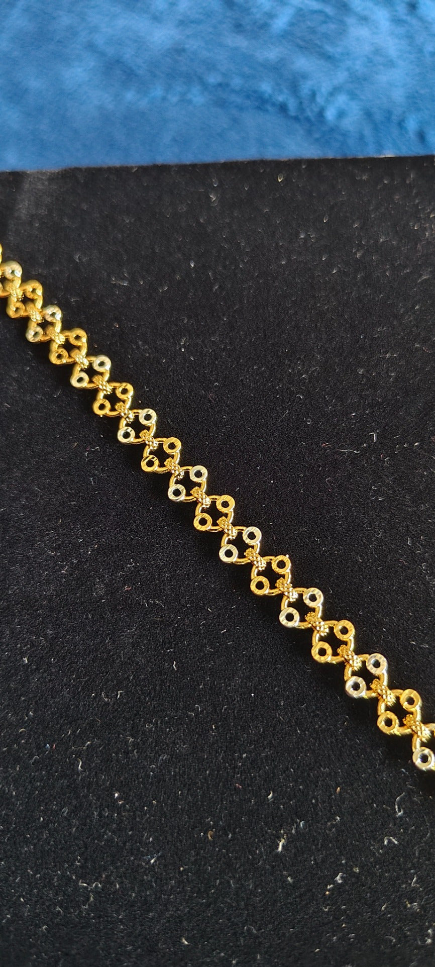 Aurelia Two-Tone Link Bracelet – real photo 2