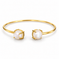 Elara Pearl Embrace Cuff Bracelet