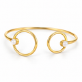 Celeste Pearl Orbit Cuff Bracelet