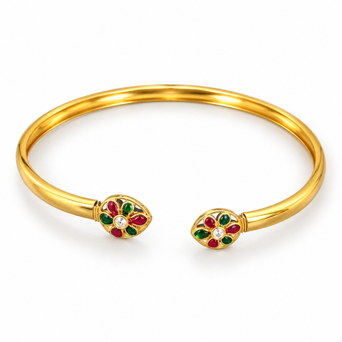 Amara Floral Cuff Bracelet