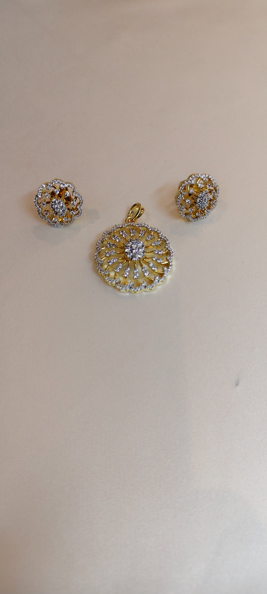 Solara Bloom Pendant & Earring Set – real photo 1