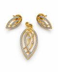 Liora Veil Pendant & Stud Set