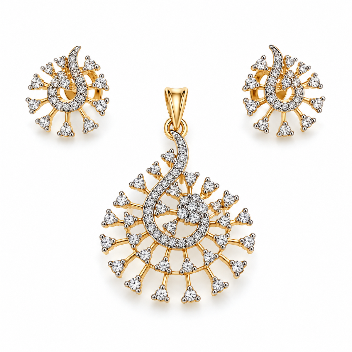 Mayura Radiance Pendant & Earring Set