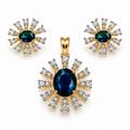 Nila Starburst Pendant & Earring Set