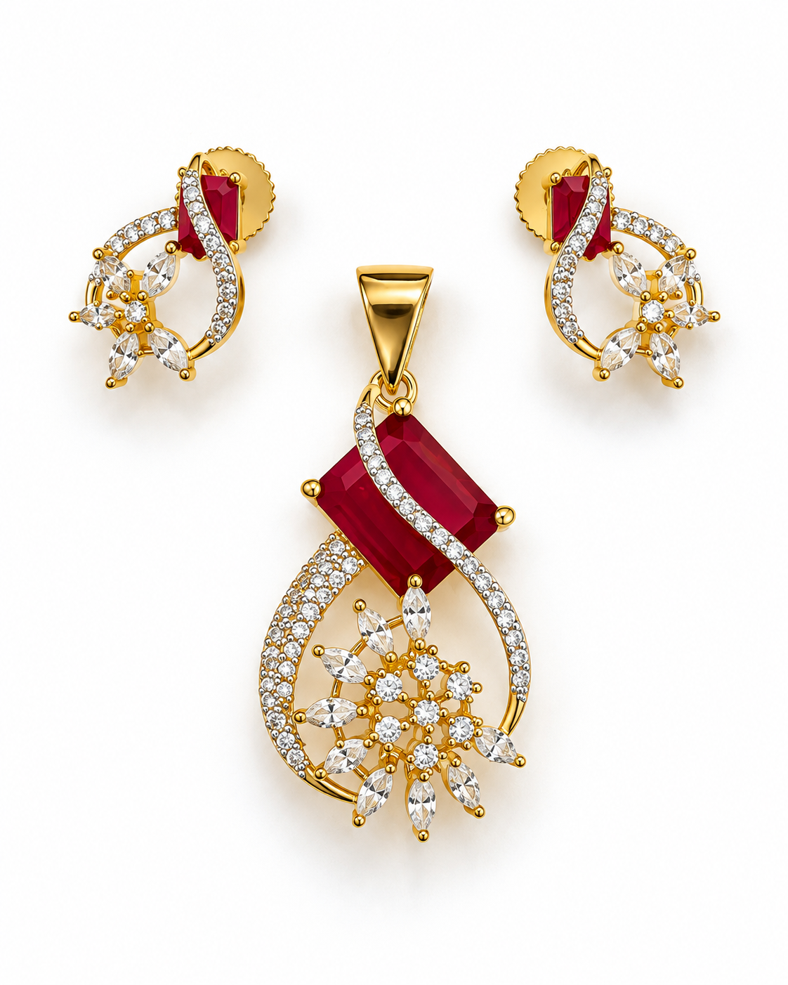 Rubelle Serenade Pendant & Stud Set