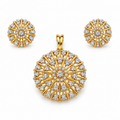 Solara Sunburst Pendant & Earring Set
